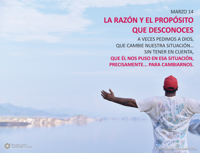 La razón y el propósito que desconoces